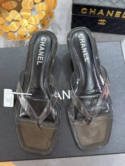 CHANEL Sandals & Mules PVC (Black-Clear) EU36-41 A3020260603045379