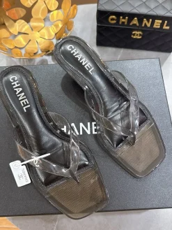 Alternative view of CHANEL Sandals & Mules PVC (Black-Clear) EU36-41 A3020260603045379