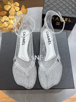 CHANEL Sandals & Mules PVC (Clear-Silver) EU36-41 A6020260603045789