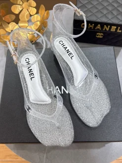 Alternative view of CHANEL Sandals & Mules PVC (Clear-Silver) EU36-41 A6020260603045789