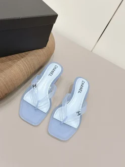 Alternative view of CHANEL Sandals & Mules PVC (Light Blue) EU36-40 A7020260603045989