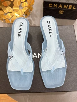 CHANEL Sandals & Mules PVC (Light Blue-White) EU36-41 A3020260603046179