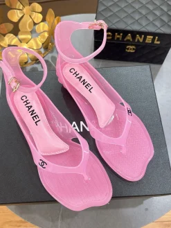 Alternative view of CHANEL Sandals & Mules PVC (Pink) EU36-41 A6020260603046389