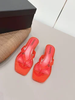 Alternative view of CHANEL Sandals & Mules PVC (Red) EU36-40 A7020260603046289