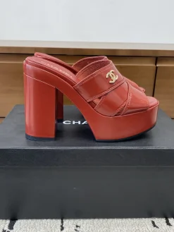 CHANEL Sandals & Mules Patent Leather (Red) EU35-39 B90202606030427129
