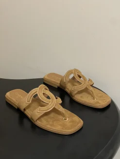 Alternative view of CHANEL Sandals & Mules Suede (Brown) EU35-39 B40202606030475109