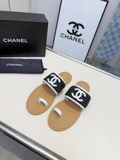 CHANEL Sandals & Mules Woven (Black-White-Tan) EU35-43 A6020260603048189