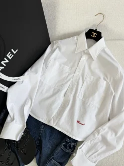 CHANEL Shirts & Polos Cotton (White) C25202606011059139