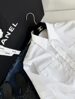 Alternative view of CHANEL Shirts & Polos Cotton (White) C25202606011059139