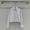CHANEL Shirts & Polos Cotton (White-Blue) S-M-L B35202606010941109