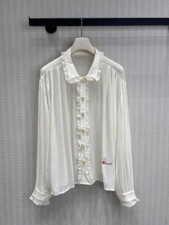 CHANEL Shirts & Polos Silk (White) S-M-L C05202606011513129