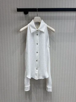 CHANEL Shirts & Polos Silk (White) SML D55202606011750179