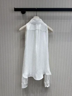Alternative view of CHANEL Shirts & Polos Silk (White) SML D55202606011750179
