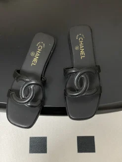 Alternative view of CHANEL Slides & Slippers Leather (Black) EU35-39 B30202606030492109