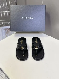 Alternative view of CHANEL Slides & Slippers Leather (Black) EU35-41 B40202606030495109