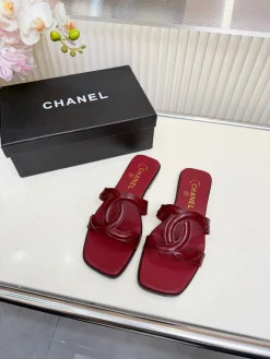 CHANEL Slides & Slippers Leather (Red) EU36-44 B0520260603052599