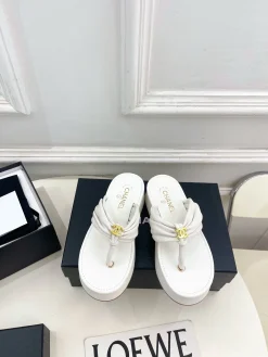 Alternative view of CHANEL Slides & Slippers Leather (White) EU35-39 B40202606030531109