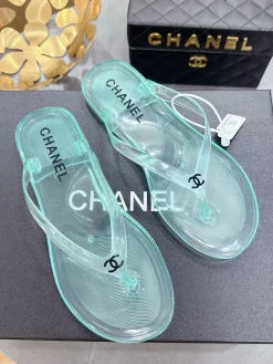 Alternative view of CHANEL Slides & Slippers PVC (Light Blue) EU36-41 A0020260603055969
