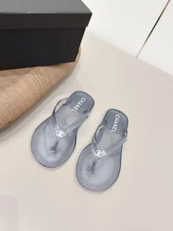 Alternative view of CHANEL Slides & Slippers Rubber (Clear-Black) EU36-40 A6020260603055789