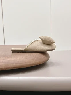 CHANEL Slides & Slippers Suede (Beige) EU35-41 A9020260603056899