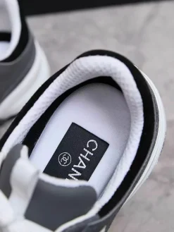 Alternative view of CHANEL Sneakers & Trainers Leather-Suede (Grey-White-Black) EU35-46 B60202606030600119