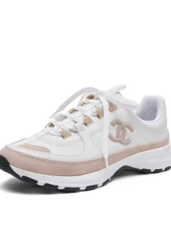 CHANEL Sneakers & Trainers Leather-Suede (White-Beige-Black) EU35-46 B60202606030601119