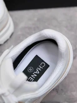 Alternative view of CHANEL Sneakers & Trainers Leather-Suede (White-Beige-Black) EU35-46 B60202606030601119