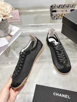 Alternative view of CHANEL Sneakers & Trainers Mesh-Suede (Black-White-Brown) EU35-41 B20202606030604109