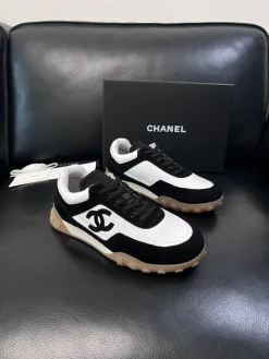 Alternative view of CHANEL Sneakers & Trainers Suede-Leather (Black-White-Brown) EU39-46 C50202606030609149