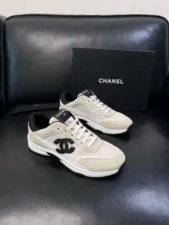 Alternative view of CHANEL Sneakers & Trainers Suede-Mesh (Beige-Black-White) EU39-46 C60202606030610149