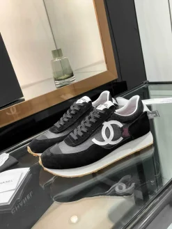 CHANEL Sneakers & Trainers Suede-Mesh (Black-White-Grey) EU35-39 B50202606033346119