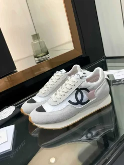 Alternative view of CHANEL Sneakers & Trainers Suede-Mesh (White-Grey-Black) EU35-39 B50202606033347119