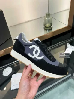 CHANEL Sneakers & Trainers Suede-Nylon (Black-Grey-White) EU35-39 B50202606033345119