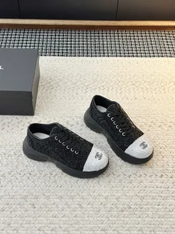 CHANEL Sneakers & Trainers Tweed (Black-White) EU35-39 B80202606030614129