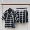 CHANEL Suits Wool-Acrylic (Black-White) S-M-L D65202606011701179
