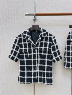 Alternative view of CHANEL Suits Wool-Acrylic (Black-White) S-M-L D65202606011701179