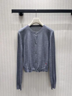 CHANEL Sweaters & Knitwear Cashmere-Silk (Gray) S-M-L C95202606010092159