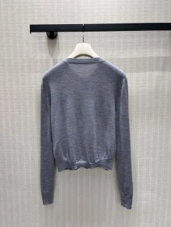Alternative view of CHANEL Sweaters & Knitwear Cashmere-Silk (Gray) S-M-L C95202606010092159