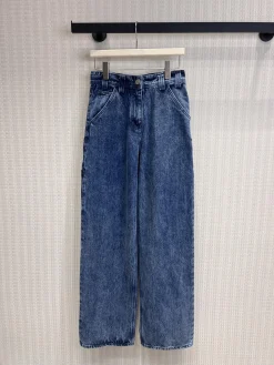 CHANEL Trousers & Shorts Denim (Blue) S-M-L B55202606011757119