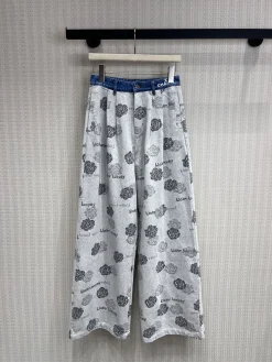 CHANEL Trousers & Shorts Denim (White-Blue) S-M-L B55202606011749119