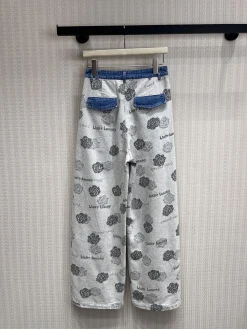 Alternative view of CHANEL Trousers & Shorts Denim (White-Blue) S-M-L B55202606011749119