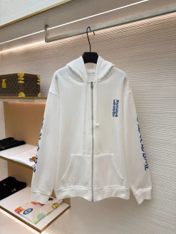 CHROME HEARTS Sweaters & Knitwear Cotton (White-Blue) S-XL C05202606130599139