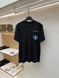 CHROME HEARTS T-shirts & Vests Cotton (Black-Blue-Red) S-XL A6020260613044989