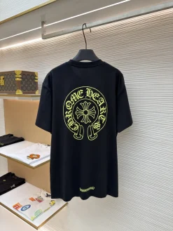 Alternative view of CHROME HEARTS T-shirts & Vests Cotton (Black-Neon Yellow) S-L A1020260613076179