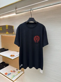 CHROME HEARTS T-shirts & Vests Cotton (Black-Red) S-L A2020260613083079