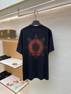 Alternative view of CHROME HEARTS T-shirts & Vests Cotton (Black-Red) S-L A2020260613083079