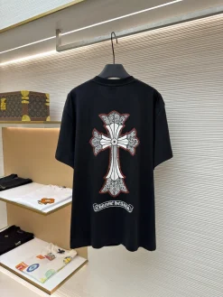 Alternative view of CHROME HEARTS T-shirts & Vests Cotton (Black-White) S-L A1020260613025579