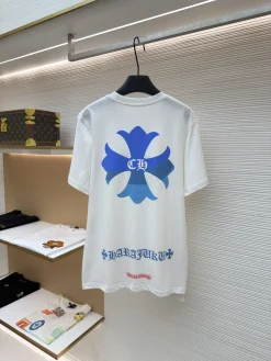 Alternative view of CHROME HEARTS T-shirts & Vests Cotton (White-Blue-Red) S-XL A6020260613044889