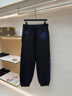 CHROME HEARTS Trousers & Shorts Cotton (Black-Blue) S-XL B35202606130598119
