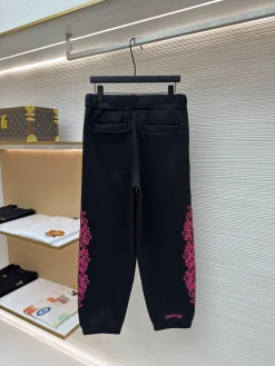 Alternative view of CHROME HEARTS Trousers & Shorts Cotton (Black-Pink) S-XL B35202606130602119